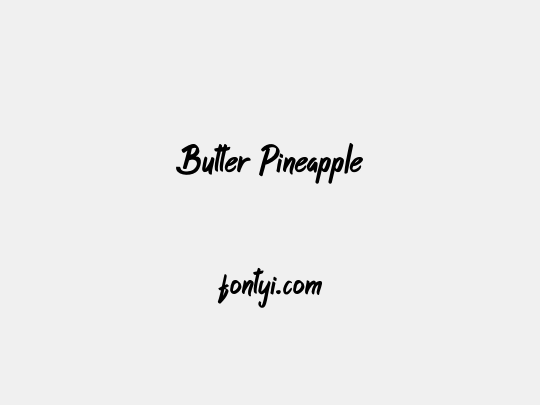 Butter Pineapple