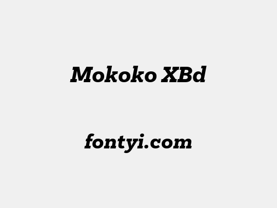 Mokoko XBd
