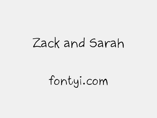 Zack and Sarah