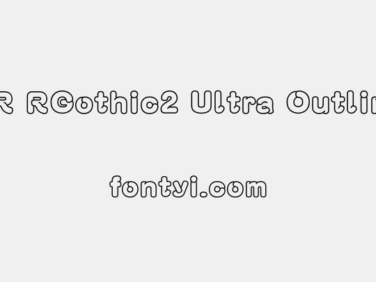 AR RGothic2 Ultra Outline