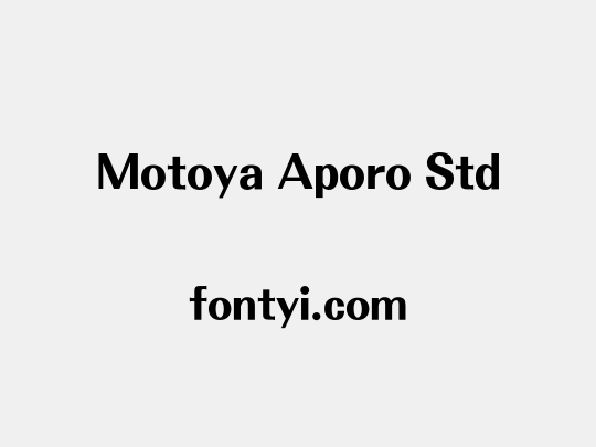 Motoya Aporo Std