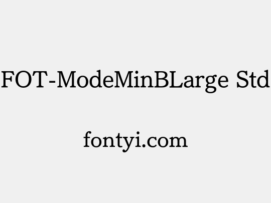 FOT-ModeMinBLarge Std