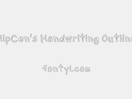 NipCen's Handwriting Outline