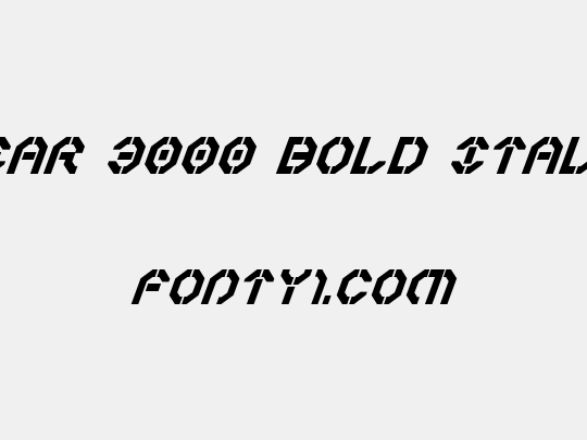 Year 3000 Bold Italic