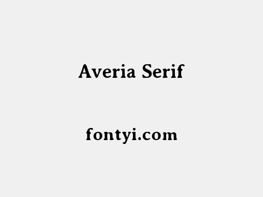Averia Serif