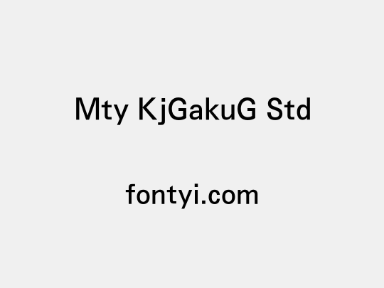 Mty KjGakuG Std