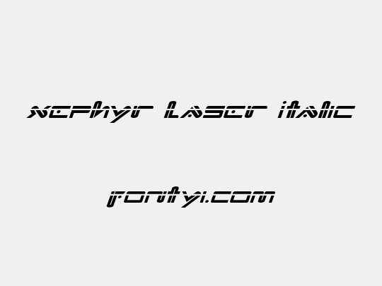 Xephyr Laser Italic