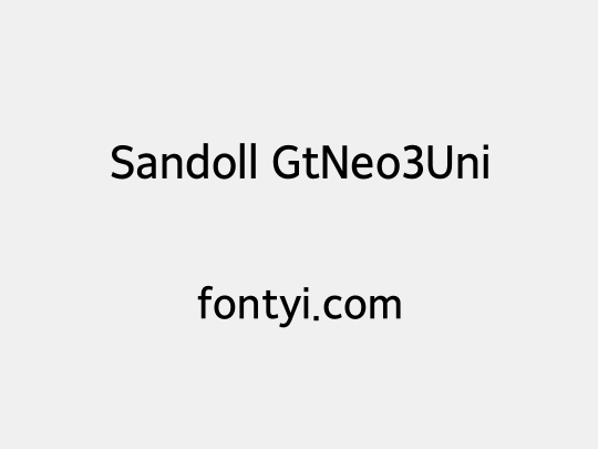 Sandoll GtNeo3Uni