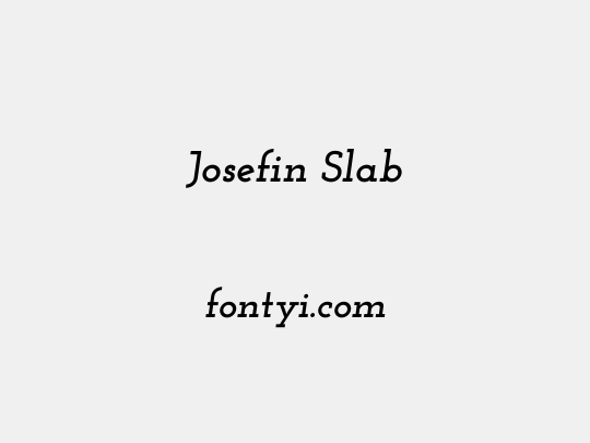 Josefin Slab