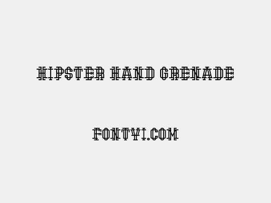 Hipster Hand Grenade