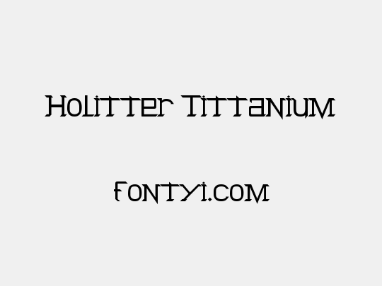 Holitter Tittanium