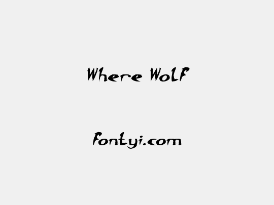 Where Wolf