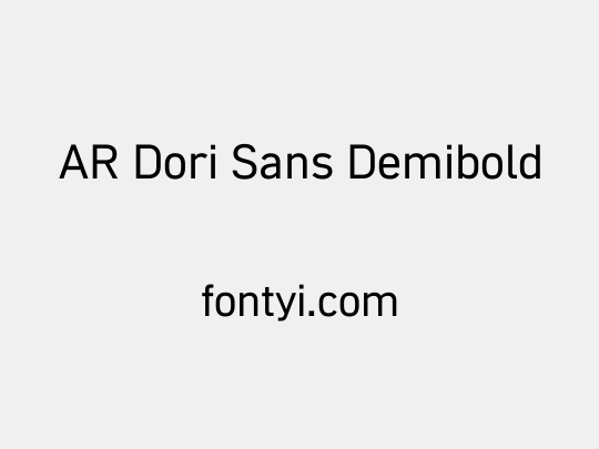AR Dori Sans Demibold