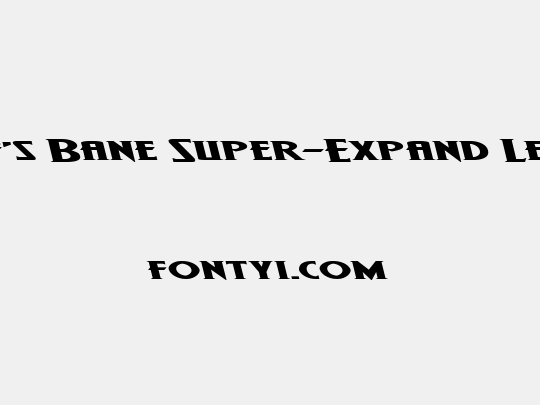 Wolf's Bane Super-Expand Leftalic