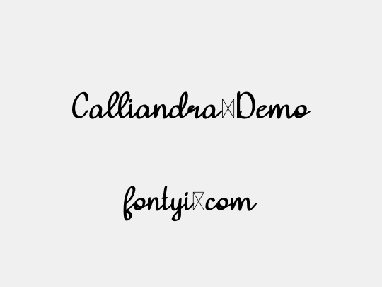Calliandra-Demo