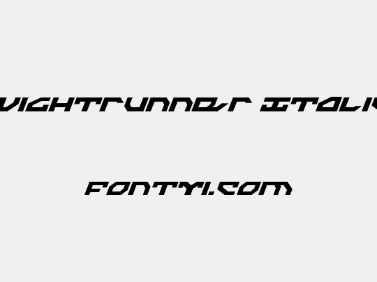 Nightrunner Italic