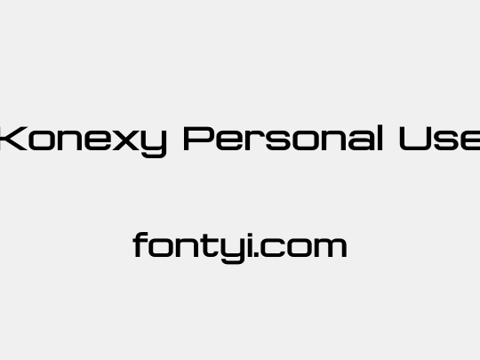 Konexy Personal Use