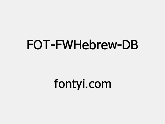 FOT-FWHebrew-DB