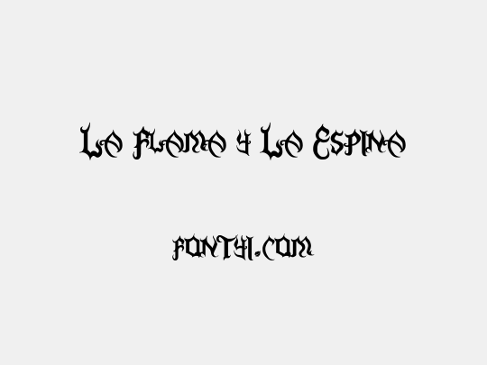La Flama y La Espina