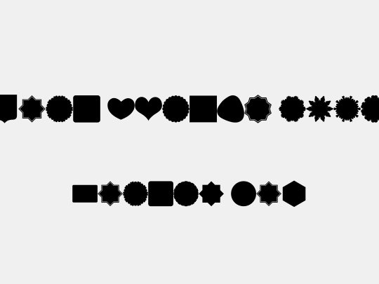 Font Shapes 2019