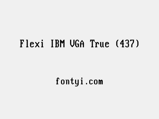 Flexi IBM VGA True (437)