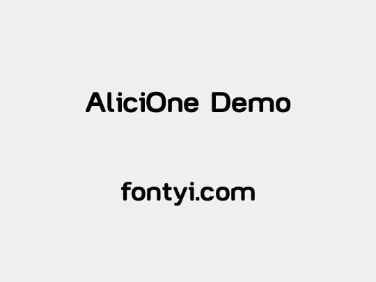 AliciOne Demo