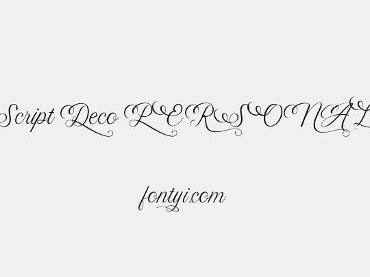 Akayla Script Deco PERSONAL USE