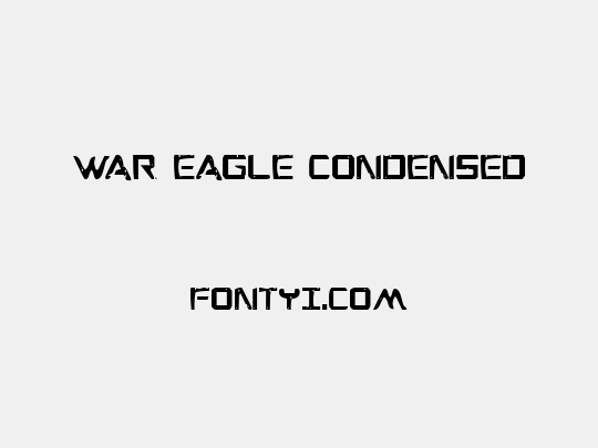 War Eagle Condensed