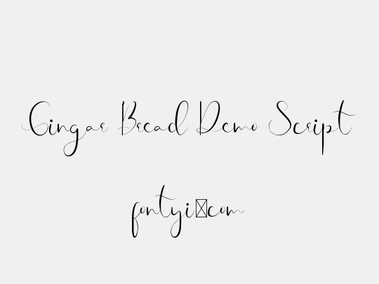 Gingar Bread Demo Script