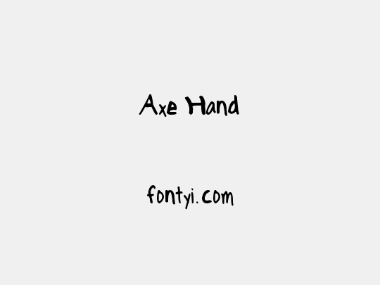 Axe Hand
