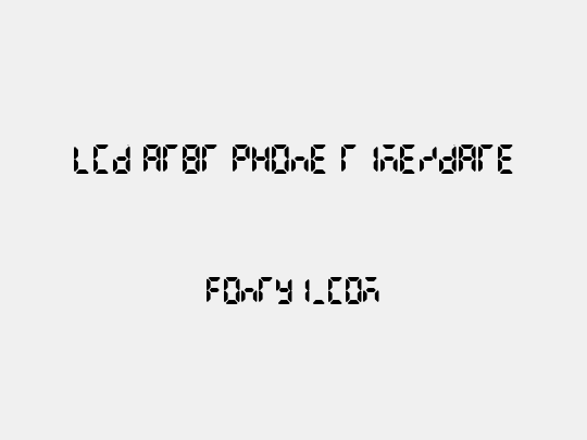 LCD AT&T Phone Time/Date