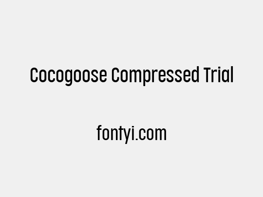 Cocogoose Compressed Trial