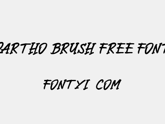 Dartho Brush Free Font