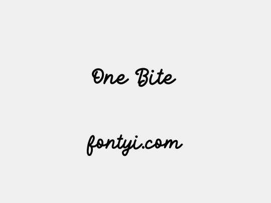 One Bite