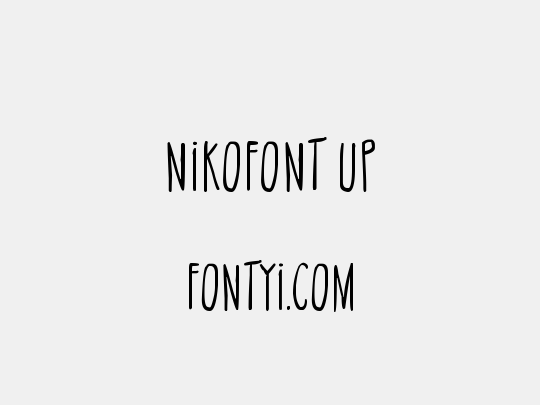 NikoFont Up