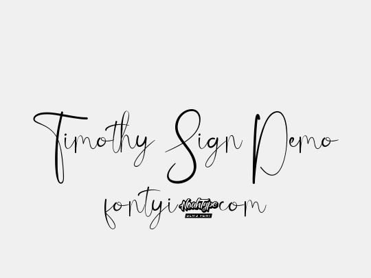 Timothy Sign Demo