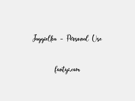 Jaggielka - Personal Use