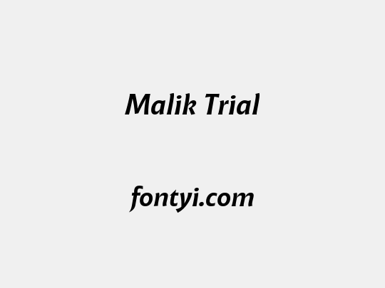 Malik Trial