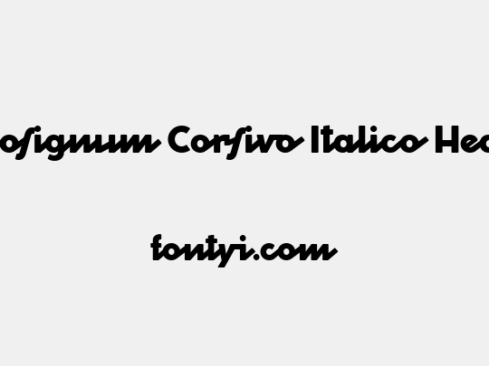 Cocosignum Corsivo Italico Heavy