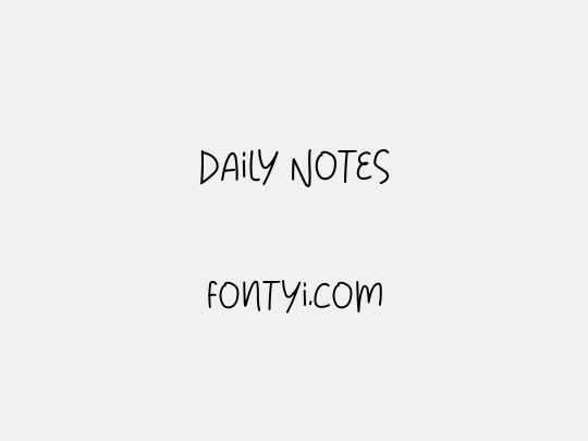 Daily Notes