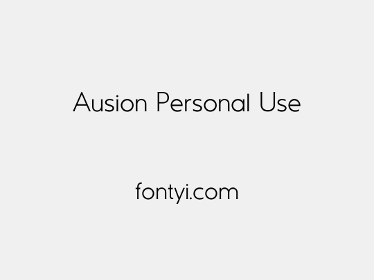 Ausion Personal Use