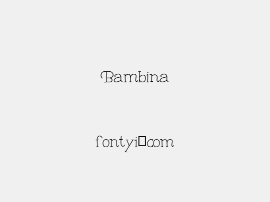 Bambina