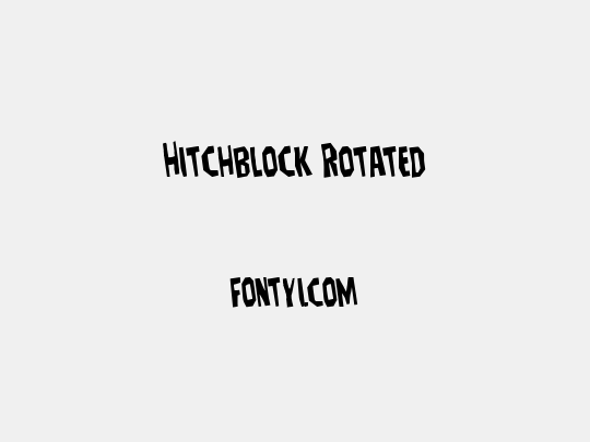 Hitchblock Rotated