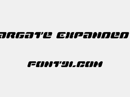 Dan Stargate Expanded Italic