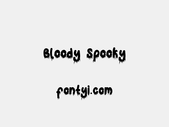 Bloody Spooky