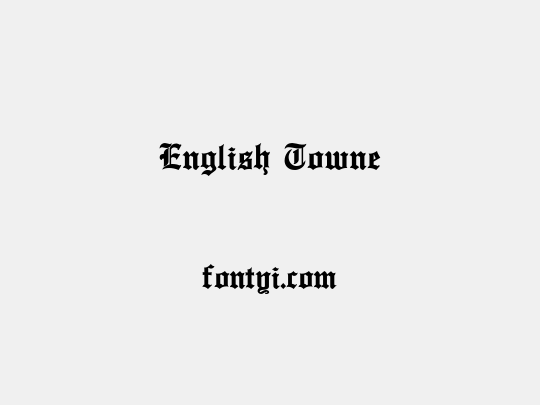 English Towne