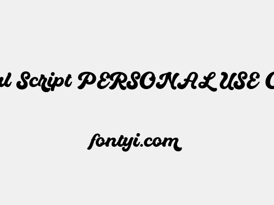 Quintal Script PERSONAL USE ONLY