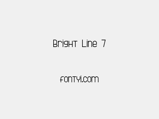Bright Line 7