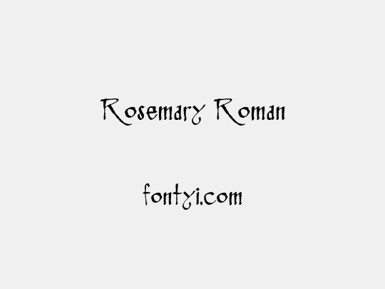 Rosemary Roman