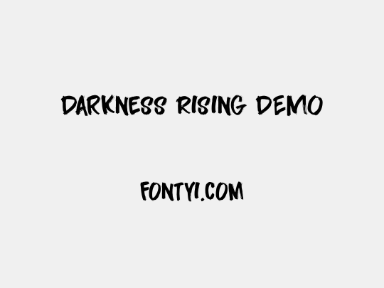 Darkness Rising DEMO